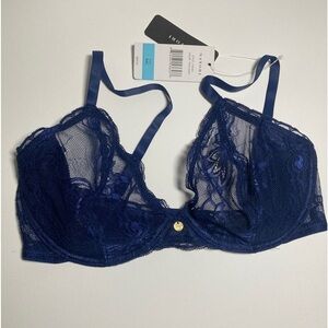 NWT Natori lace navy blue underwire Bra size 34C